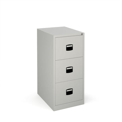 Steel Contract Filing Cabinet - 4 Drawer - Black