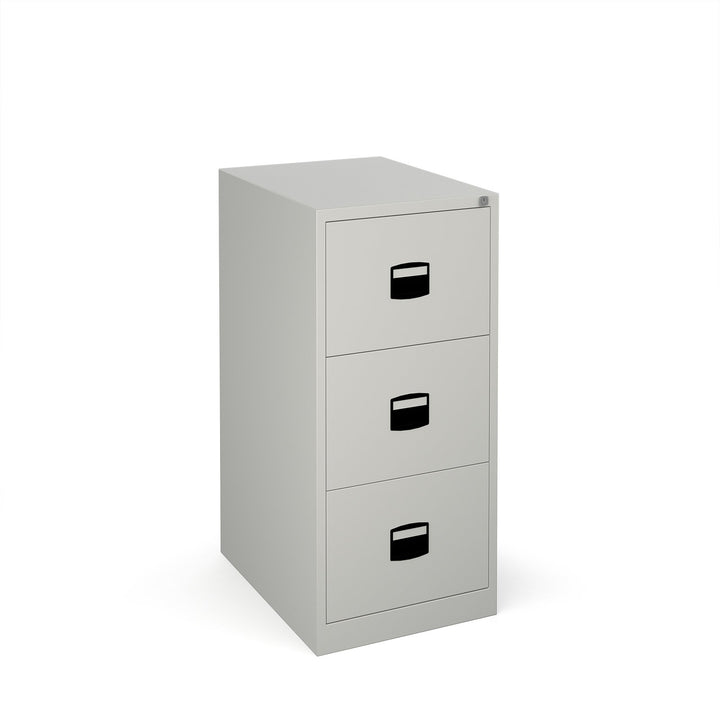 Steel Contract Filing Cabinet - 3 Drawer - Grey