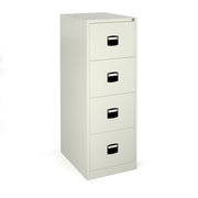 Steel Contract Filing Cabinet - 4 Drawer - Black