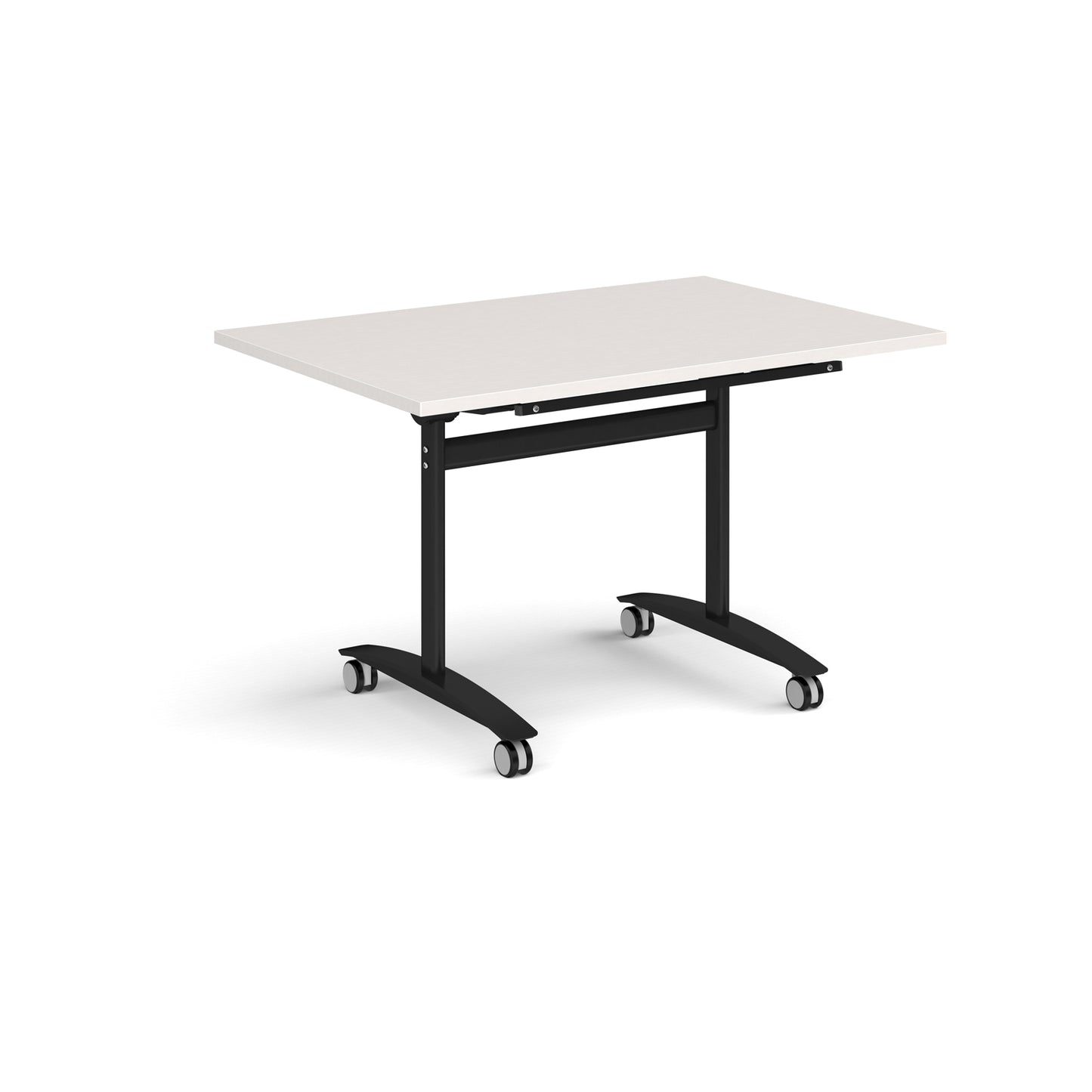 Rectangular deluxe flip top meeting table - DFLP12-K-LG