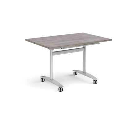 Rectangular deluxe flip top meeting table - DFLP12-S-GO