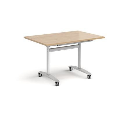 Rectangular deluxe flip top meeting table - DFLP12-S-KO