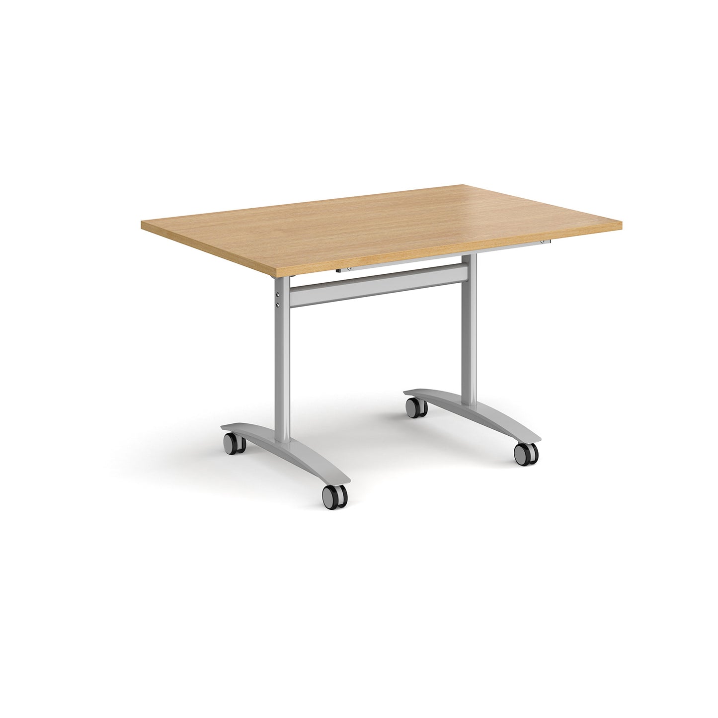 Rectangular deluxe flip top meeting table - DFLP12-S-O