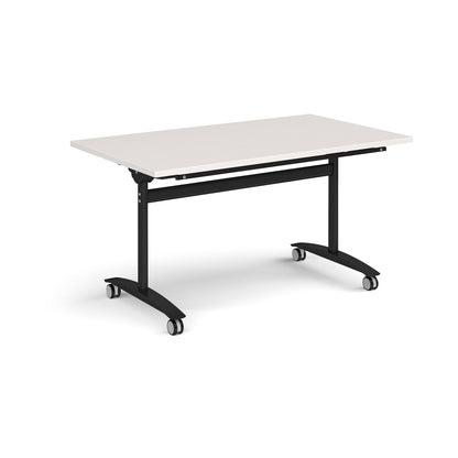 Rectangular deluxe flip top meeting table - DFLP14-K-LG