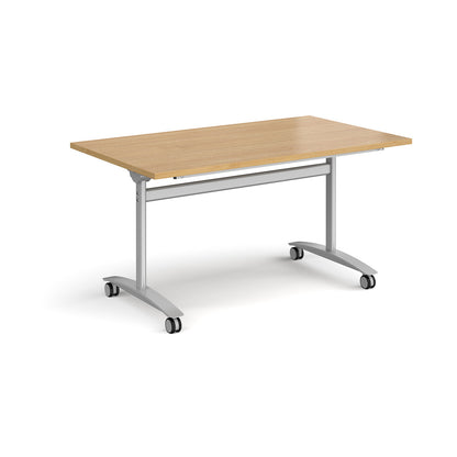 Rectangular deluxe flip top meeting table - DFLP14-S-O