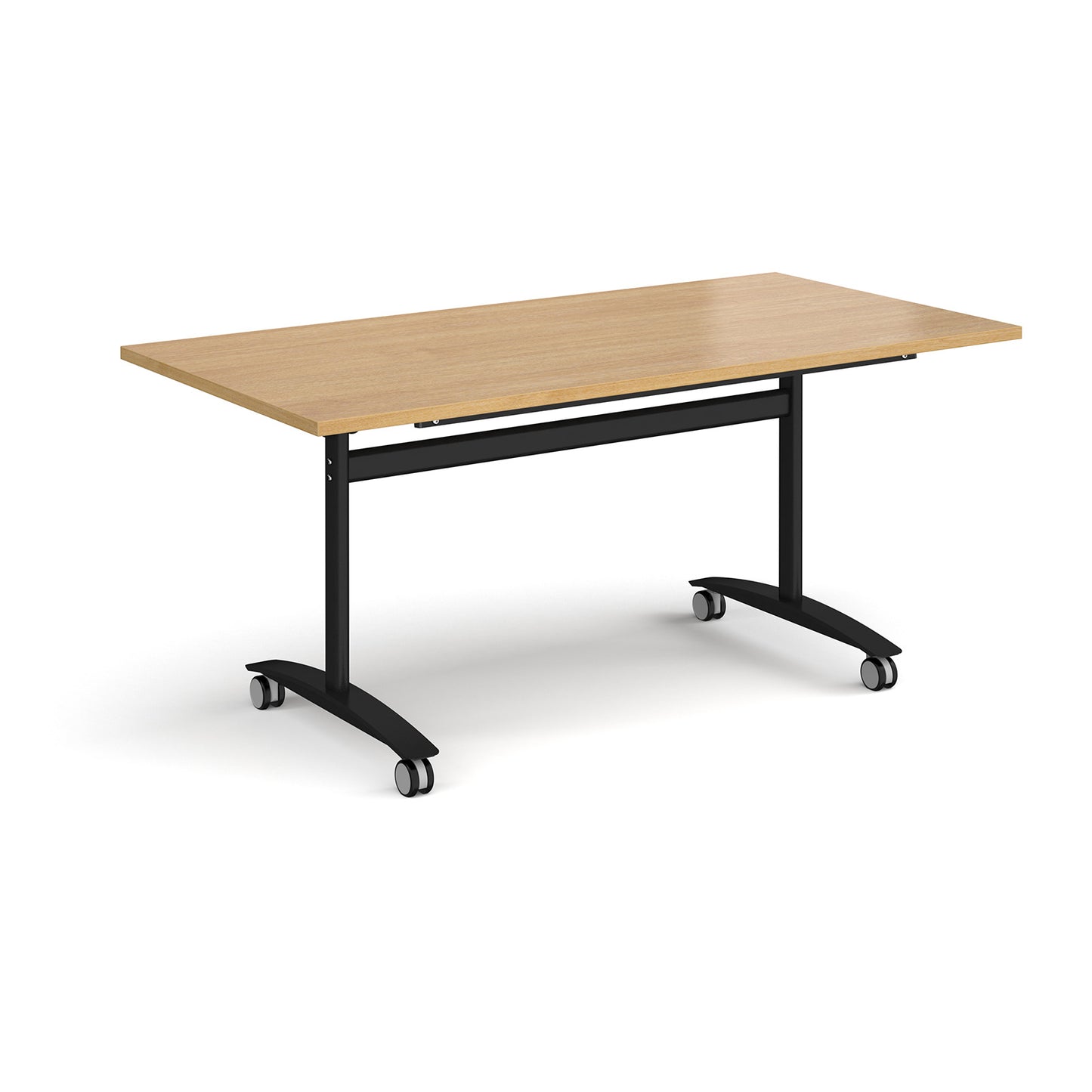 Rectangular deluxe flip top meeting table - DFLP16-K-O