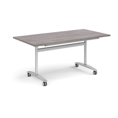 Rectangular deluxe flip top meeting table - DFLP16-S-GO