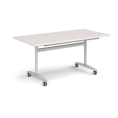 Rectangular deluxe flip top meeting table - DFLP16-S-LG