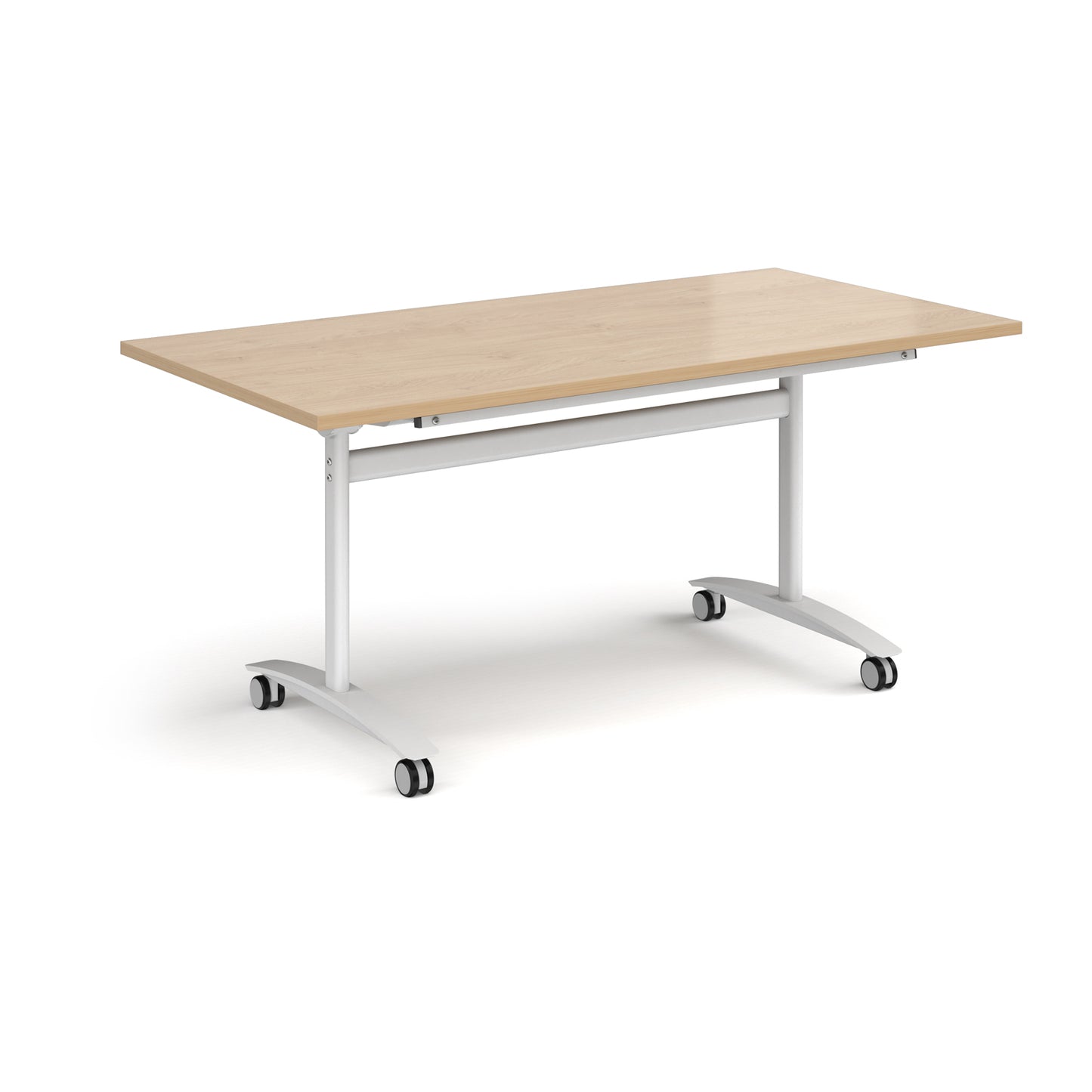 Rectangular deluxe flip top meeting table - DFLP16-WH-KO