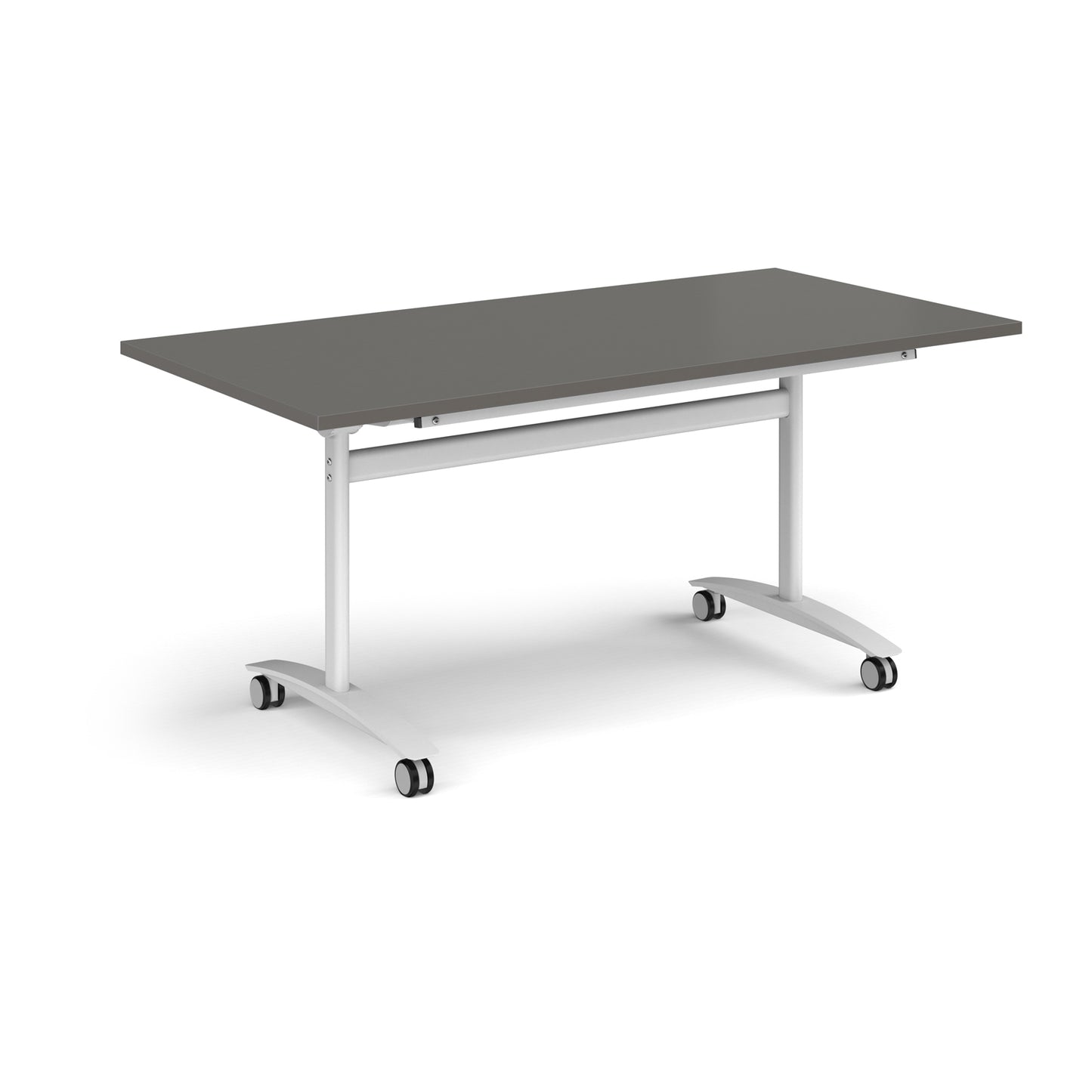 Rectangular deluxe flip top meeting table - DFLP16-WH-OG