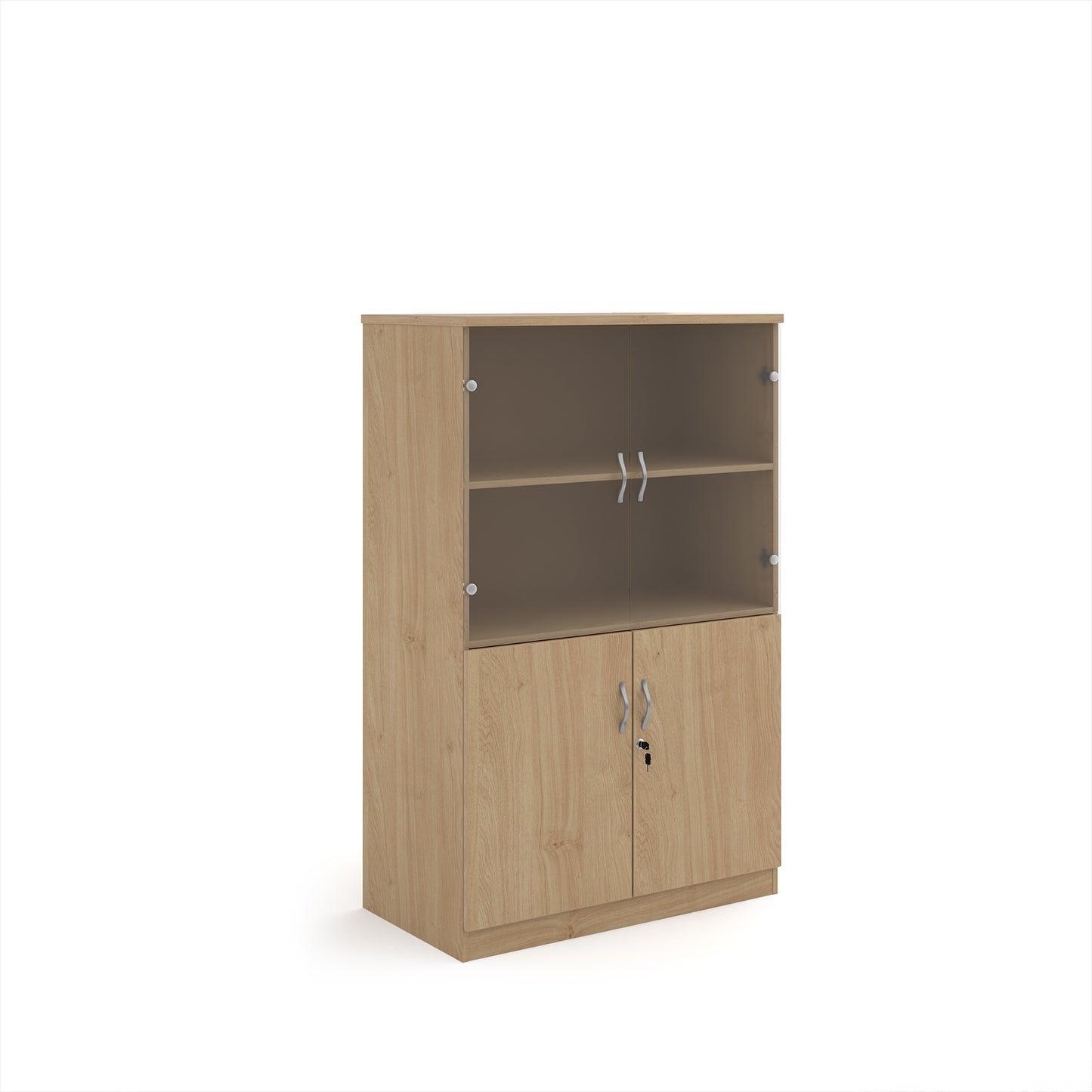 Deluxe combination unit with glass upper doors - DG16KO