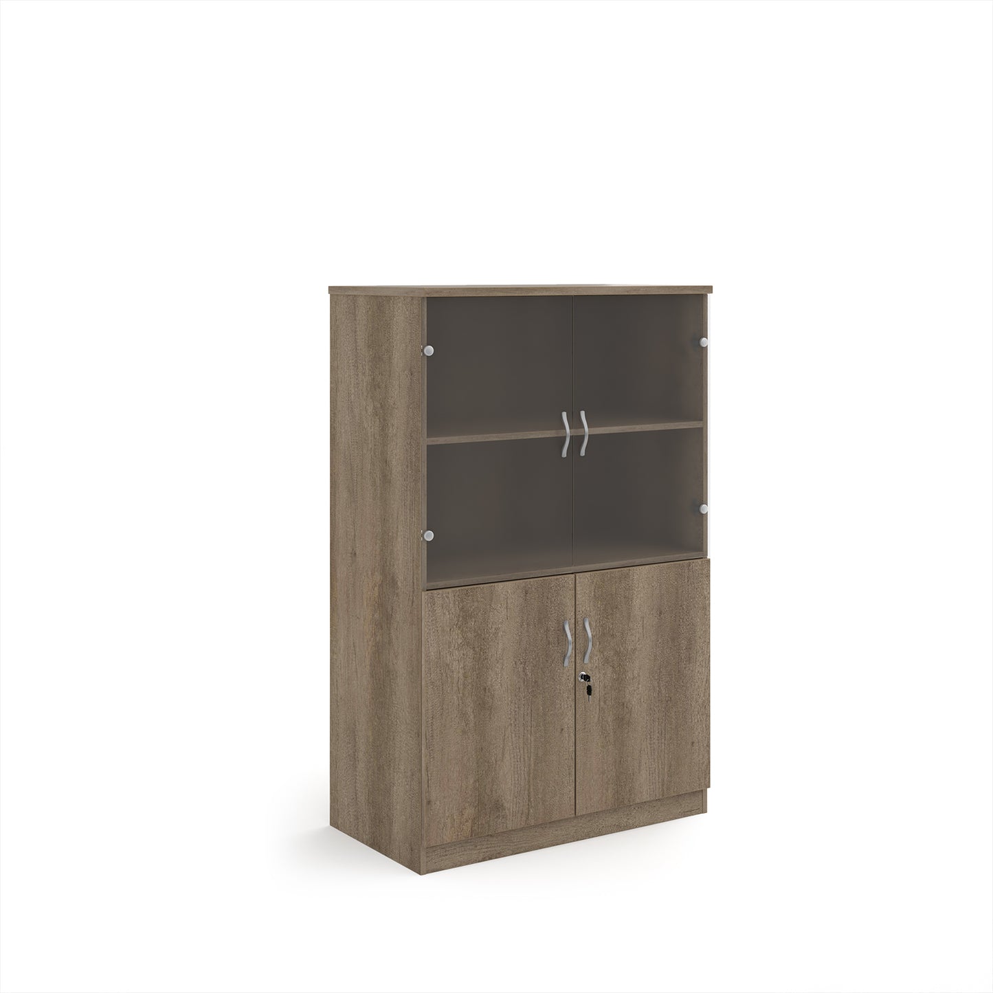 Deluxe combination unit with glass upper doors - DG16NO