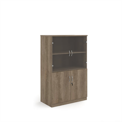 Deluxe combination unit with glass upper doors - DG16NO