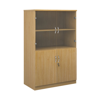 Deluxe combination unit with glass upper doors - DG16O