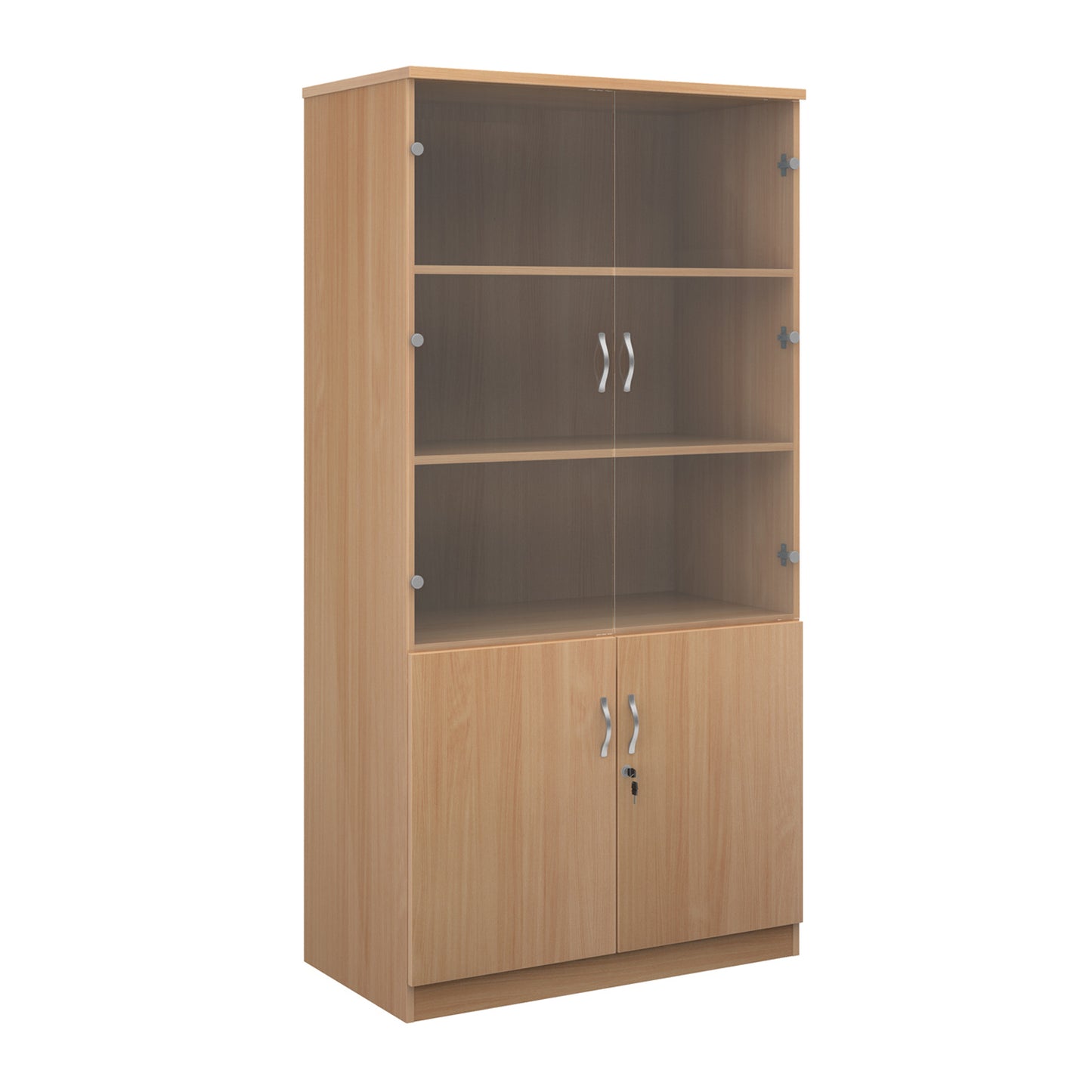 Deluxe combination unit with glass upper doors - DG20B