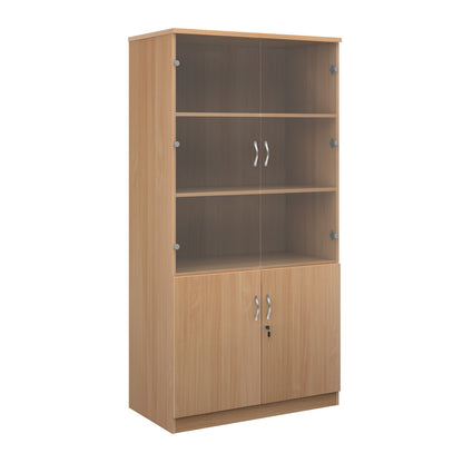 Deluxe combination unit with glass upper doors - DG20B