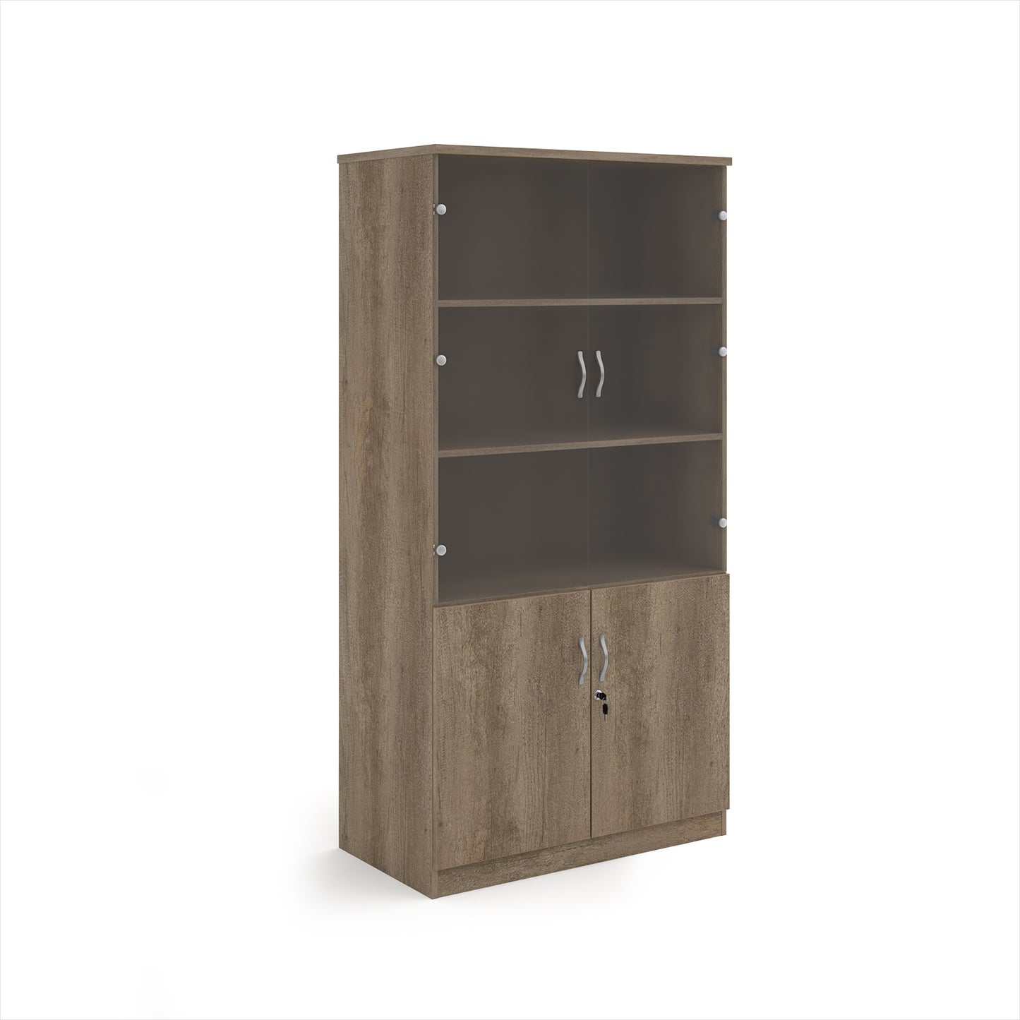 Deluxe combination unit with glass upper doors - DG20NO