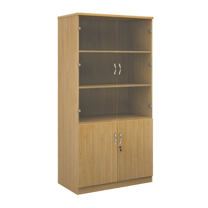 Deluxe combination unit with glass upper doors - DG20O