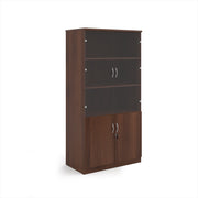 Deluxe combination unit with glass upper doors
