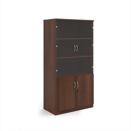 Deluxe combination unit with glass upper doors - DG20W