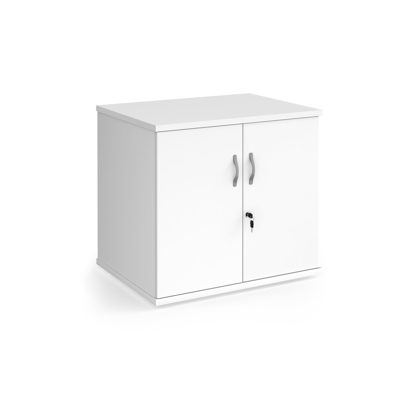 Deluxe double door desk high cupboard - DHCCWH