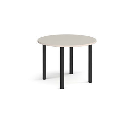 Circular radial leg meeting table - DRL1000C-K-LG