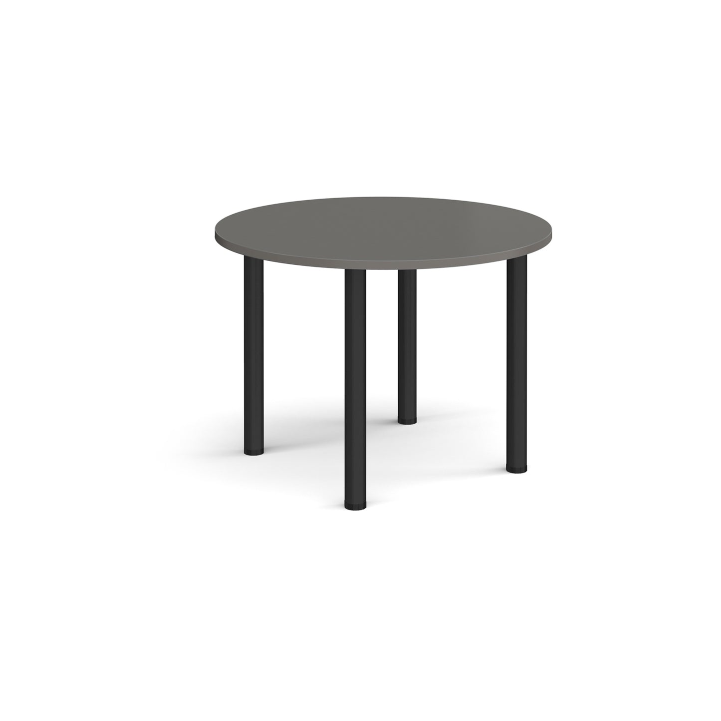 Circular radial leg meeting table - DRL1000C-K-OG