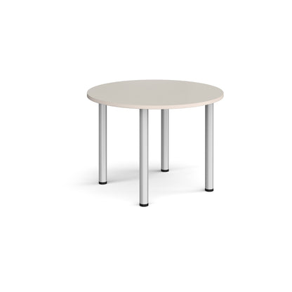 Circular radial leg meeting table - DRL1000C-S-LG