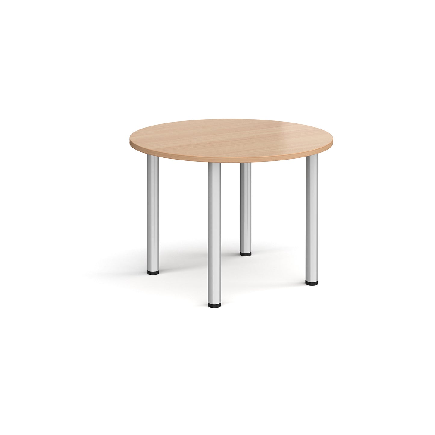 Circular radial leg meeting table - DRL1000C-S-B