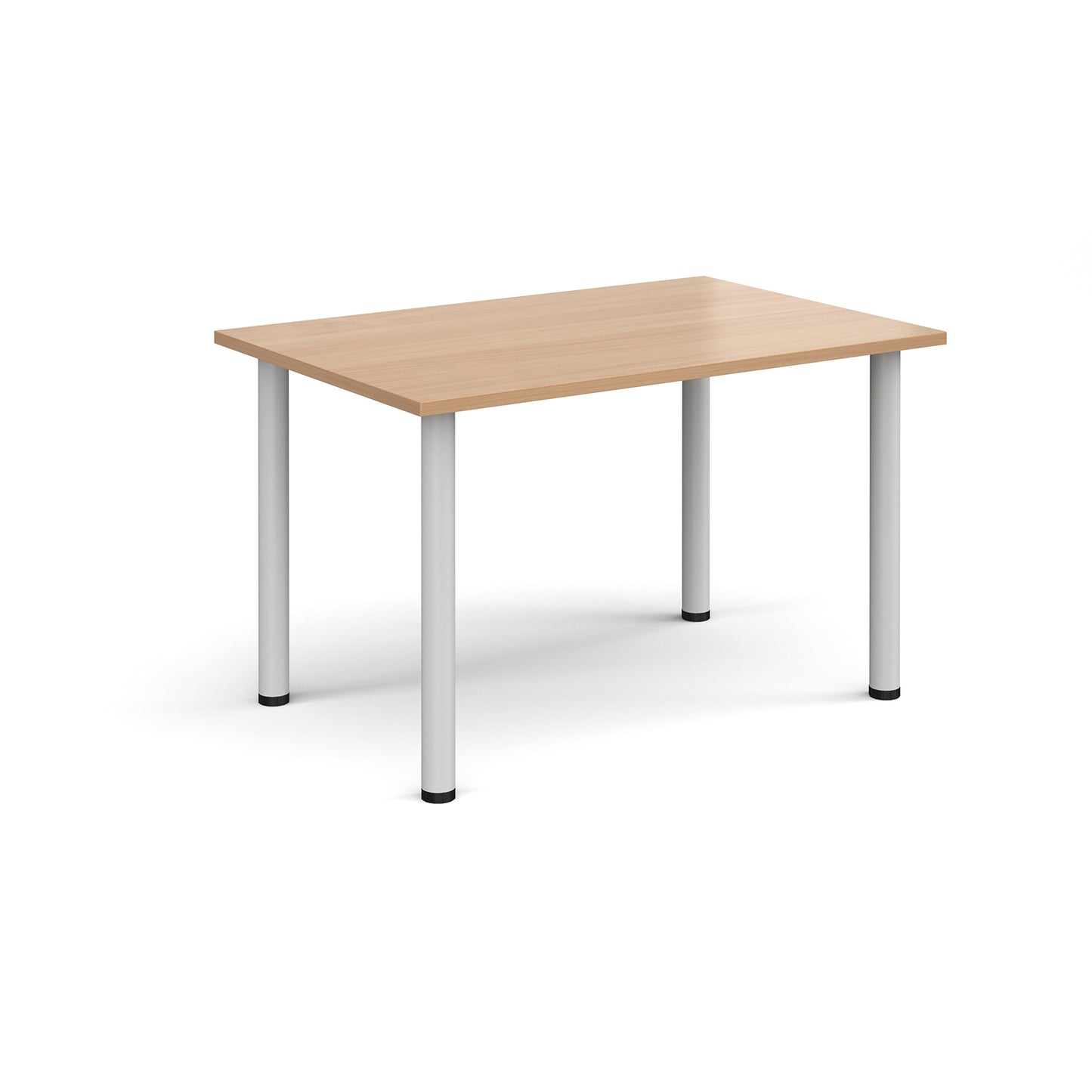 Rectangular radial leg meeting table - DRL1200-WH-B
