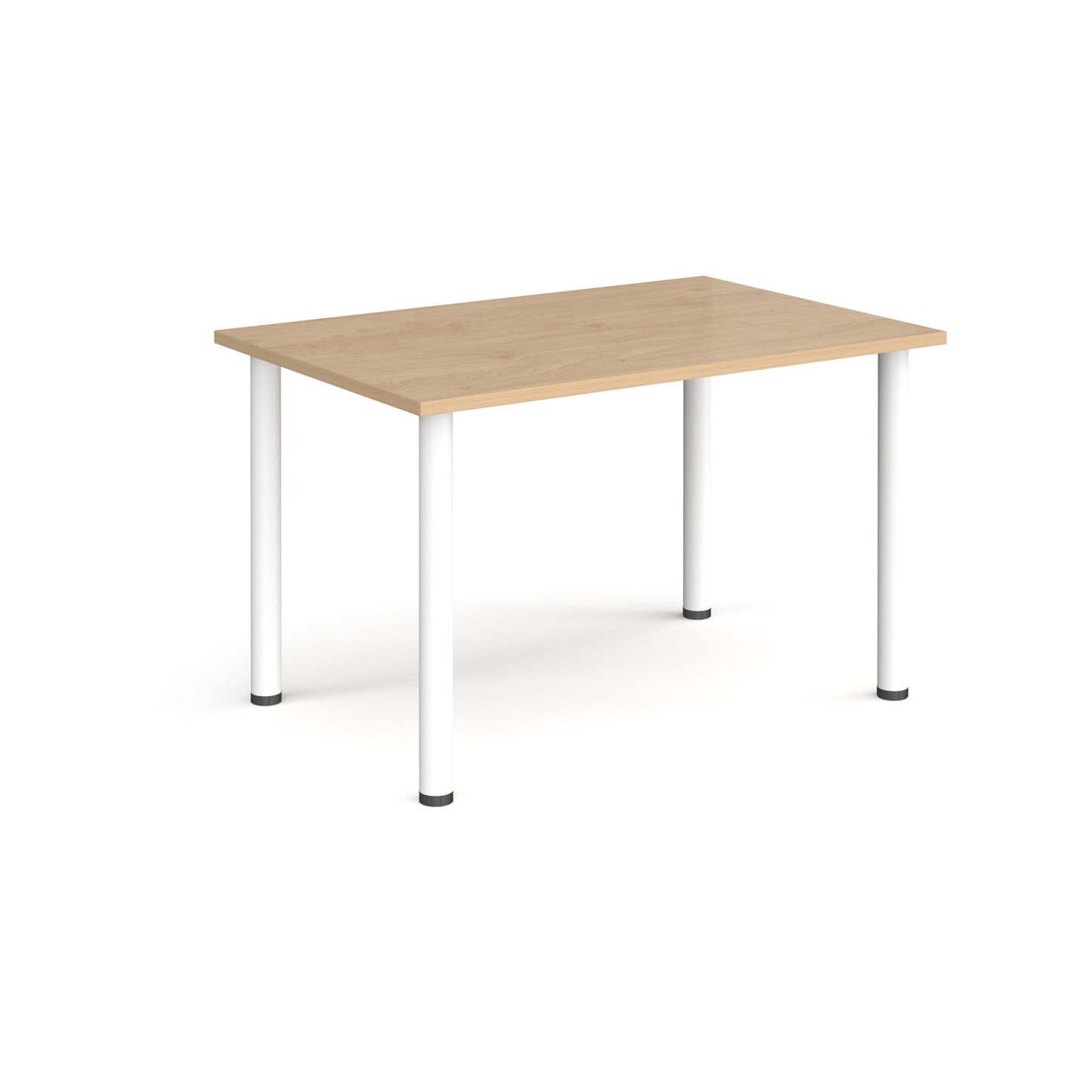 Rectangular radial leg meeting table - DRL1200-WH-KO