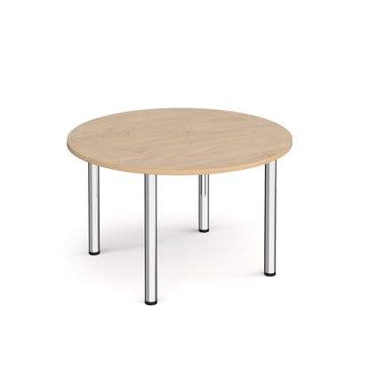 Circular radial leg meeting table - DRL1200C-C-KO