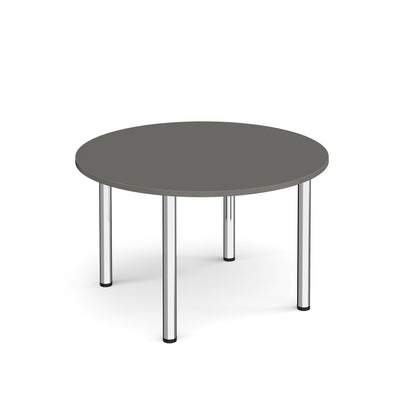 Circular radial leg meeting table - DRL1200C-C-OG