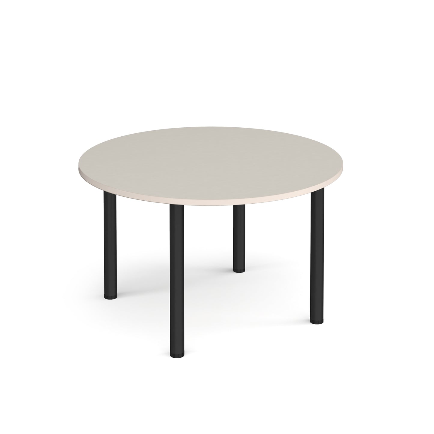 Circular radial leg meeting table - DRL1200C-K-LG