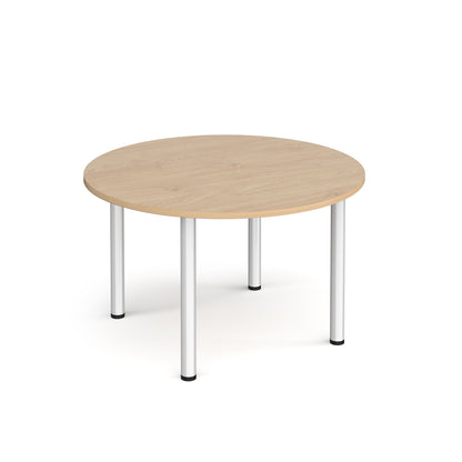Circular radial leg meeting table - DRL1200C-S-KO