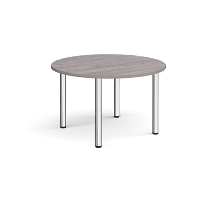 Circular radial leg meeting table - DRL1200C-C-GO