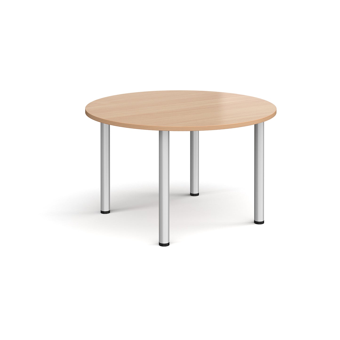 Circular radial leg meeting table - DRL1200C-S-B