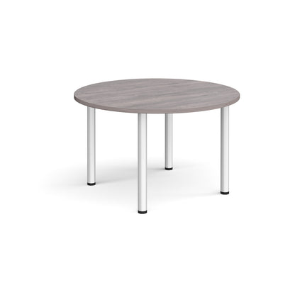 Circular radial leg meeting table - DRL1200C-S-GO