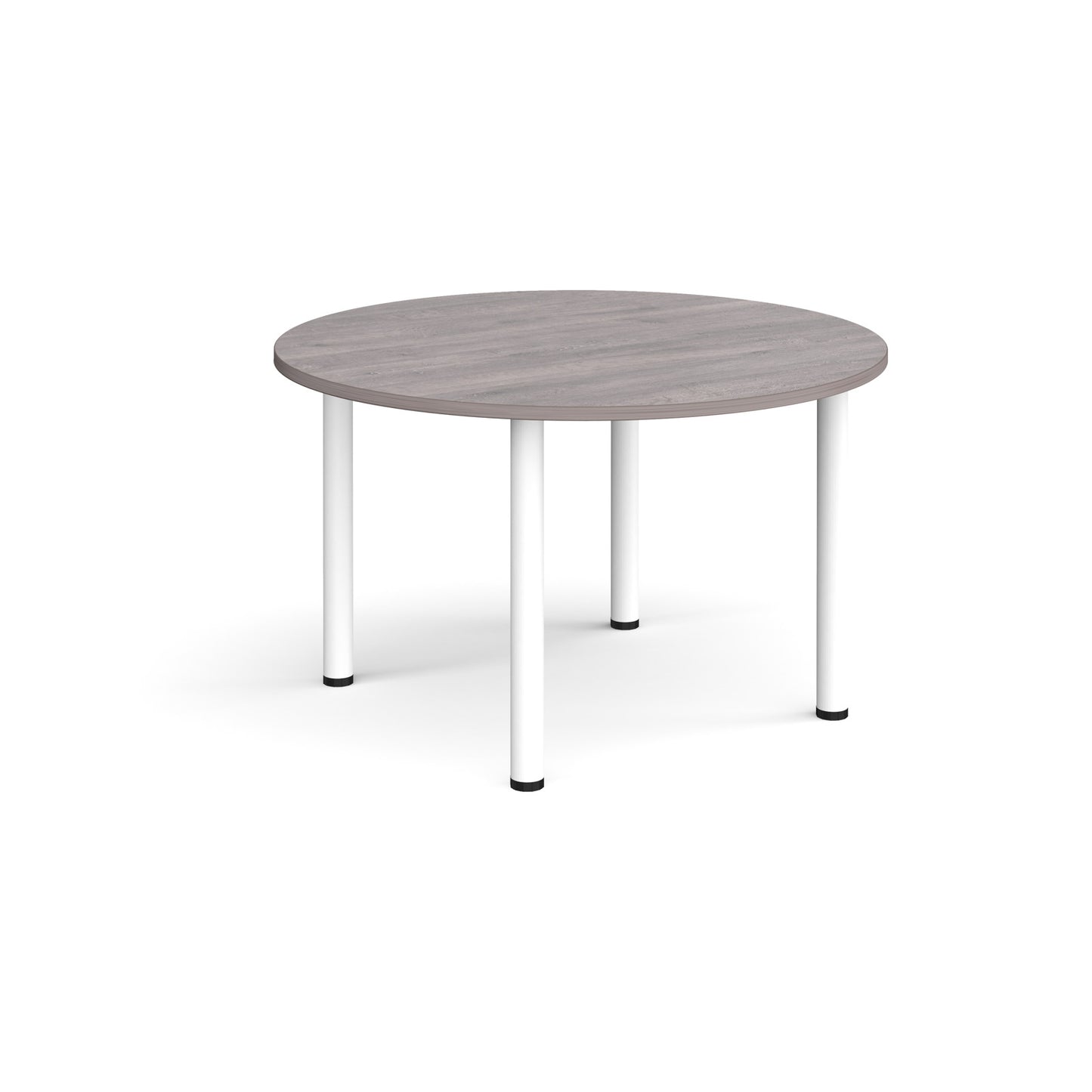Circular radial leg meeting table - DRL1200C-WH-GO