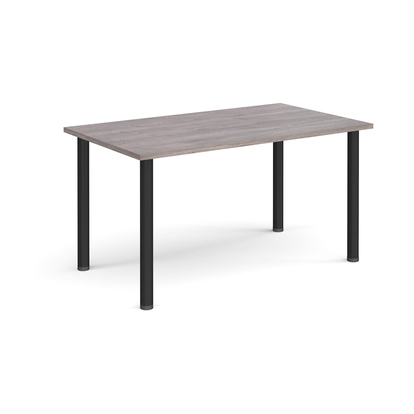 Rectangular radial leg meeting table - DRL1400-K-GO