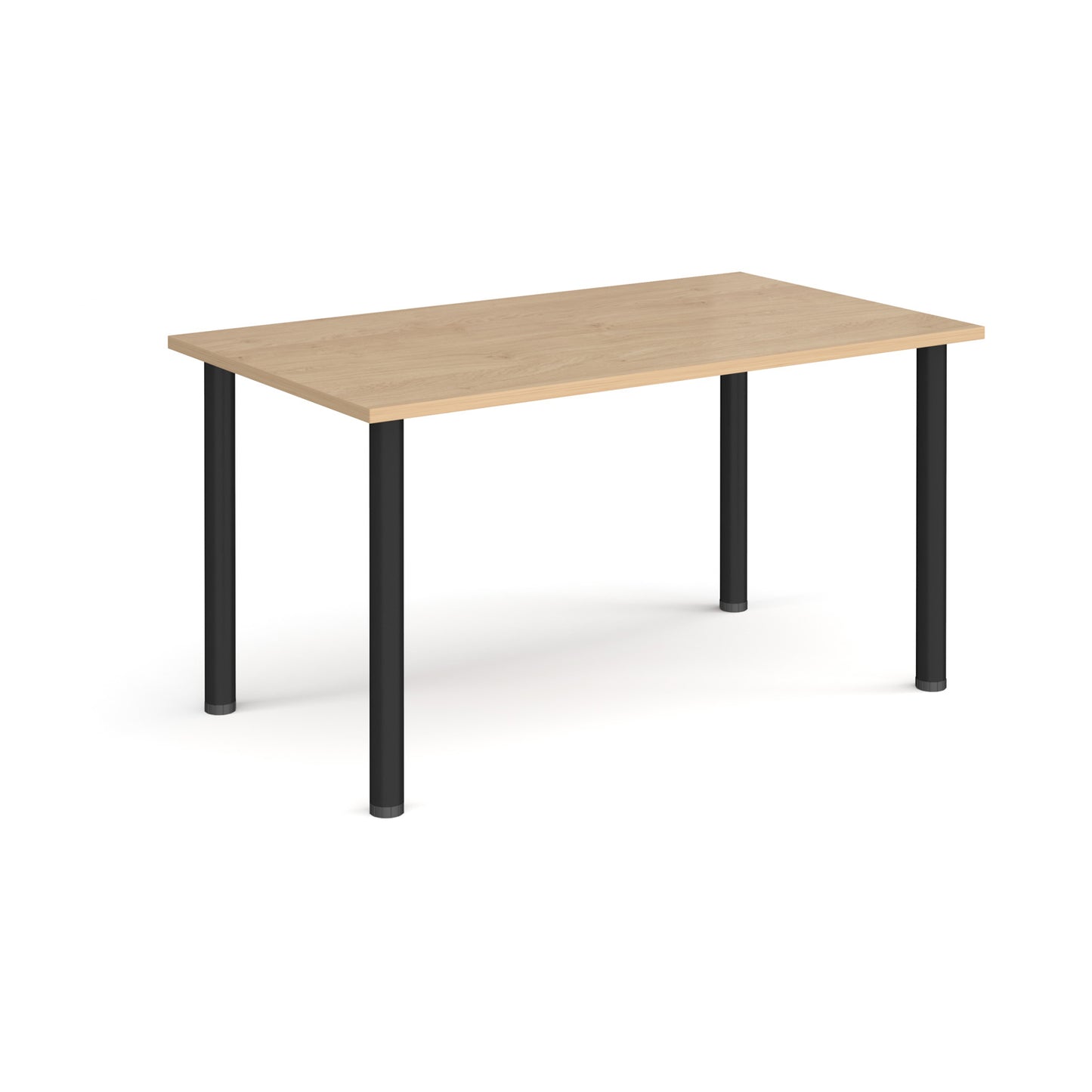 Rectangular radial leg meeting table - DRL1400-K-KO