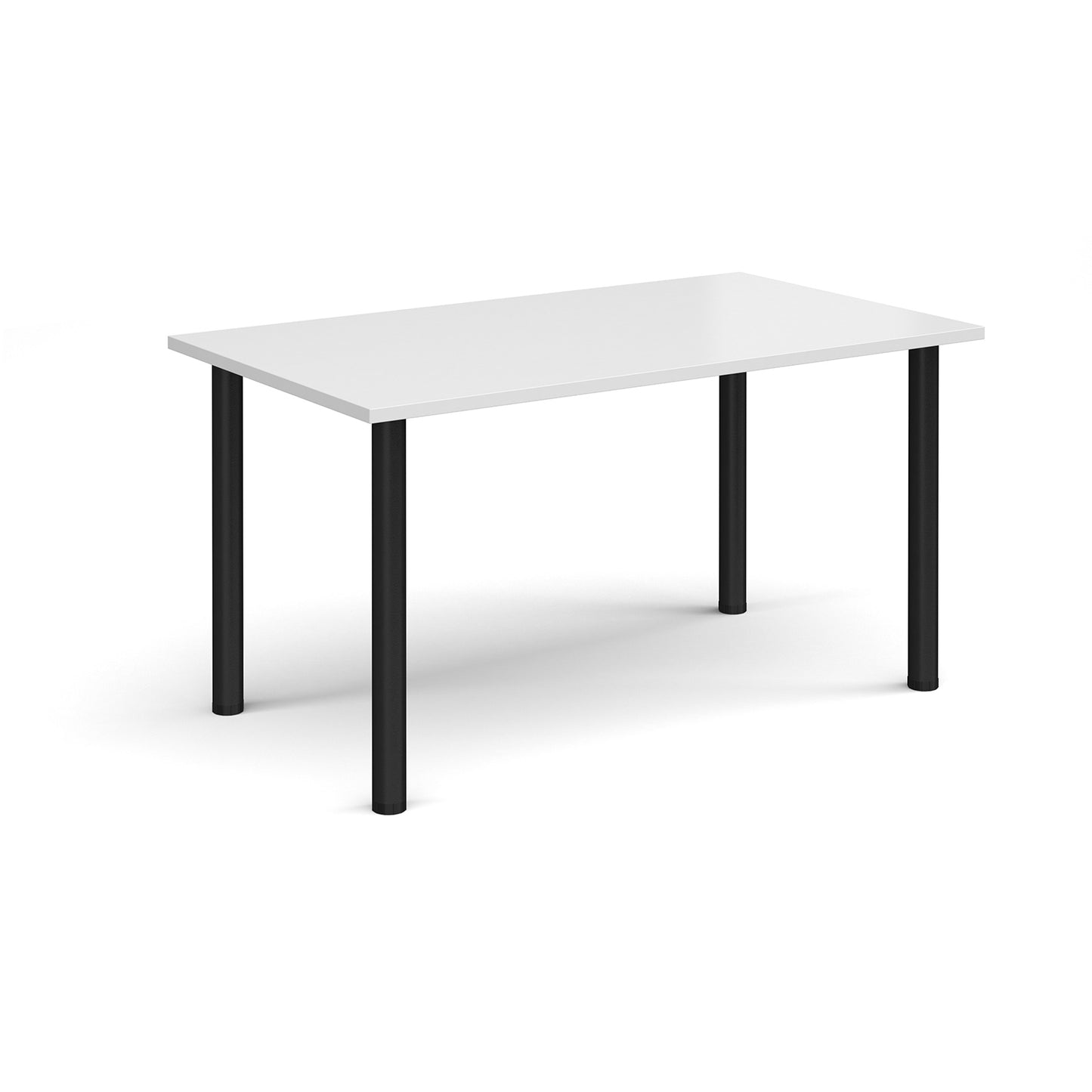 Rectangular radial leg meeting table - DRL1400-K-WH