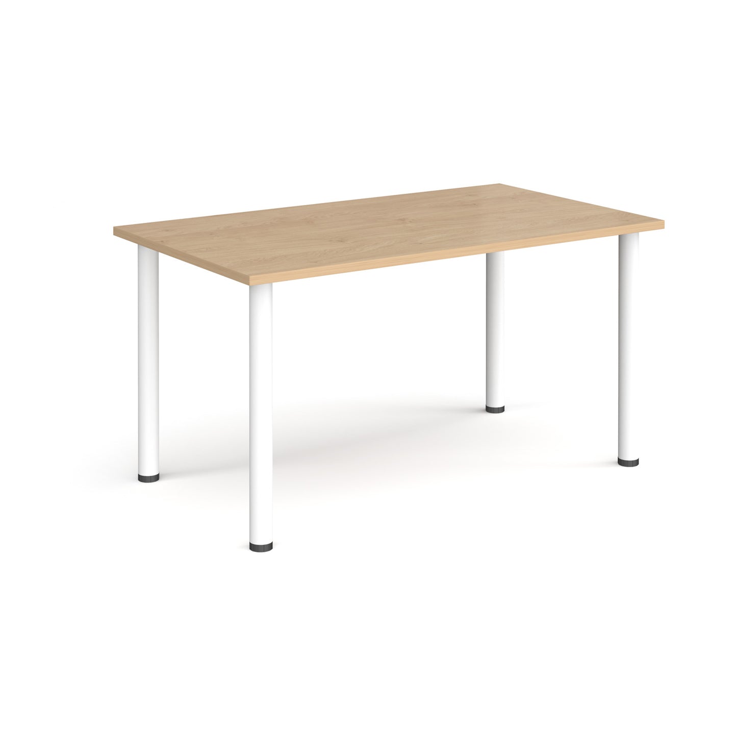 Rectangular radial leg meeting table - DRL1400-WH-KO