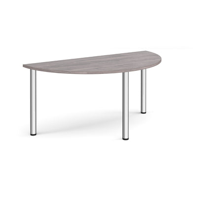 Semi circular radial leg meeting table - DRL1600S-C-GO