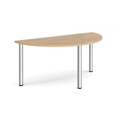 Semi circular radial leg meeting table - DRL1600S-C-KO