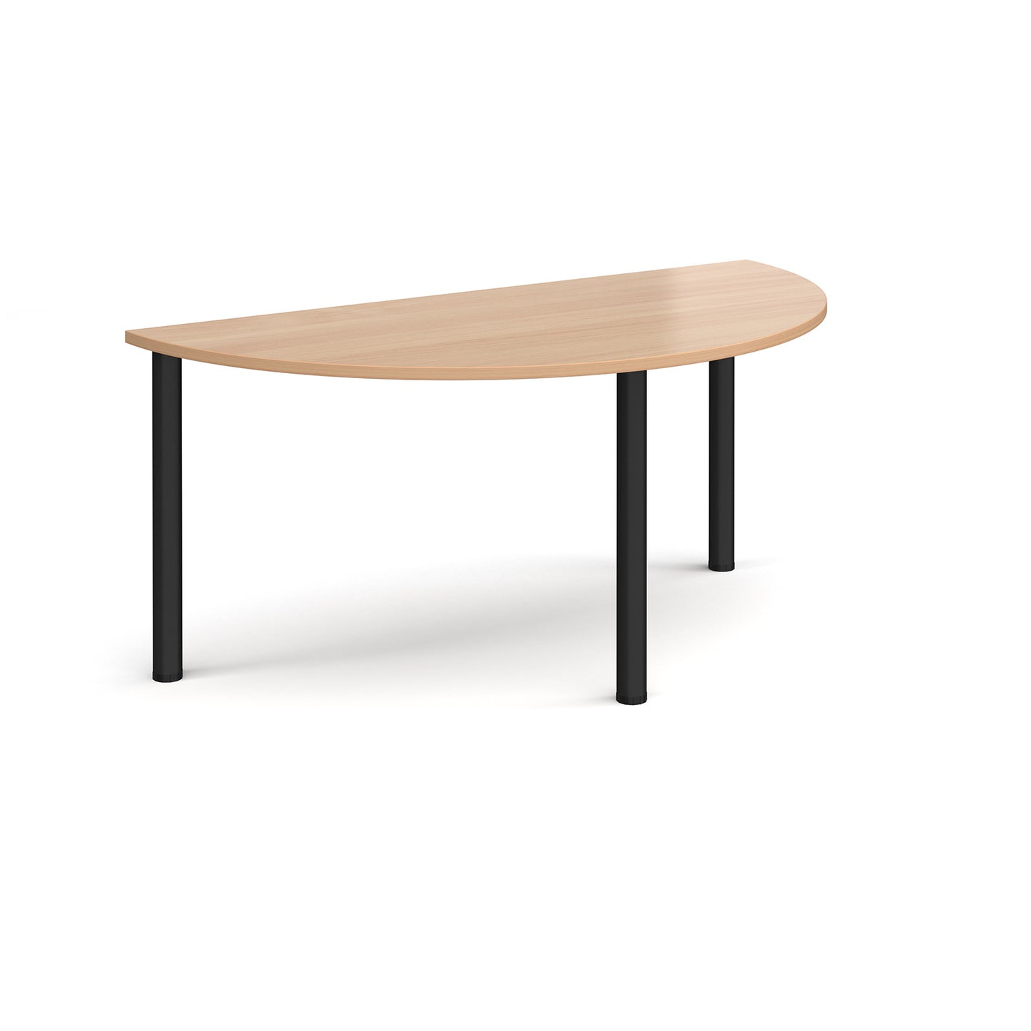 Semi circular radial leg meeting table - DRL1600S-K-B