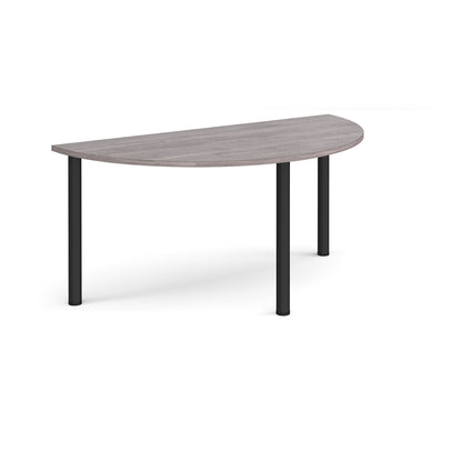 Semi circular radial leg meeting table - DRL1600S-K-GO