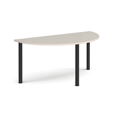 Semi circular radial leg meeting table - DRL1600S-K-LG