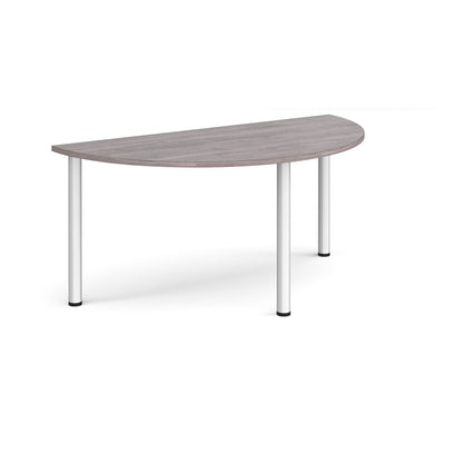 Semi circular radial leg meeting table - DRL1600S-S-GO