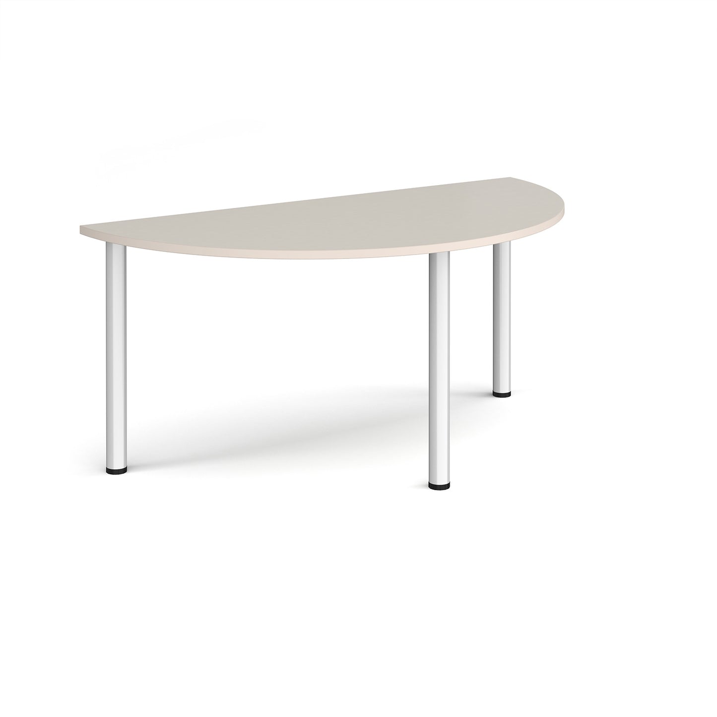 Semi circular radial leg meeting table - DRL1600S-S-LG
